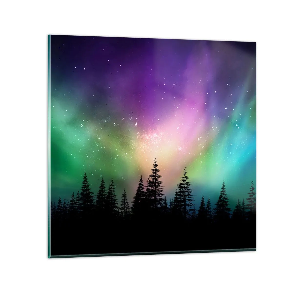 Impression sur verre - Image sur verre - Magie blanche - 30x30 cm