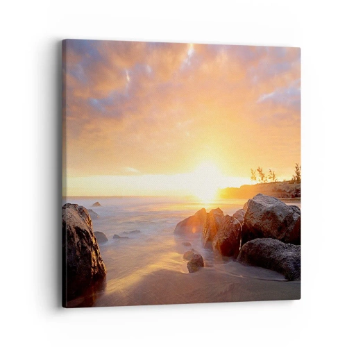 Impression sur toile - Image sur toile - Brise lumineuse du soir - 40x40 cm