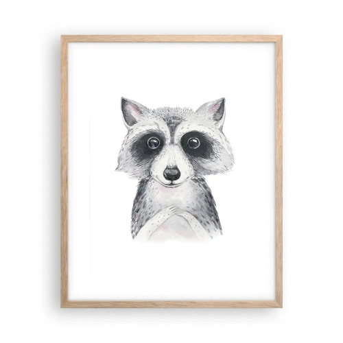 Affiche dans un chêne clair - Poster - Un moment pour s'émouvoir - 40x50 cm