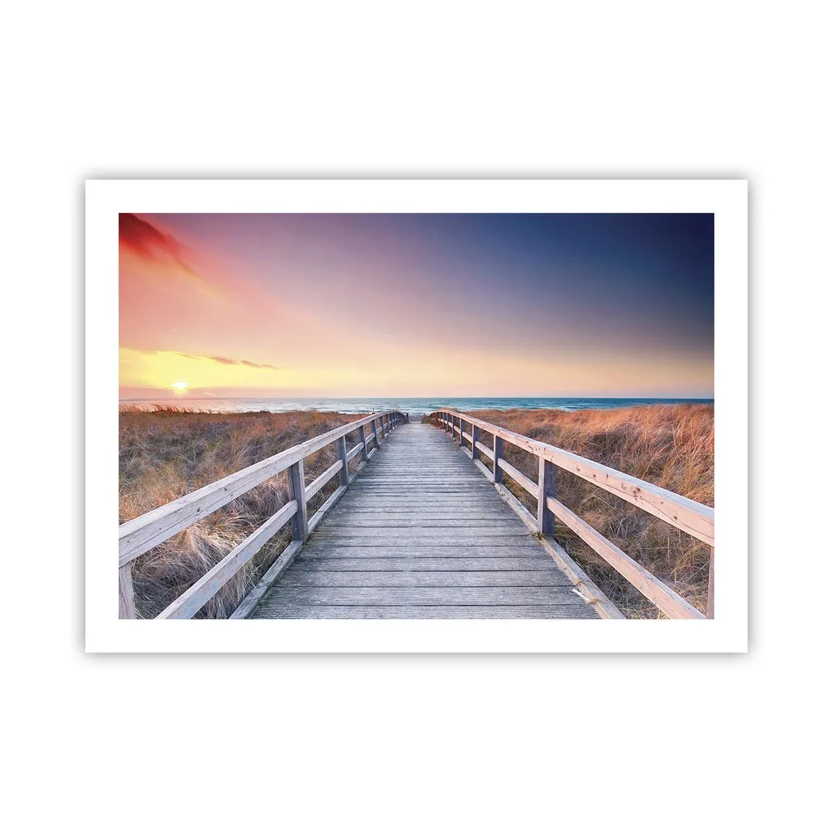 Affiche - Poster - Aurore baltique du soir - 70x50 cm