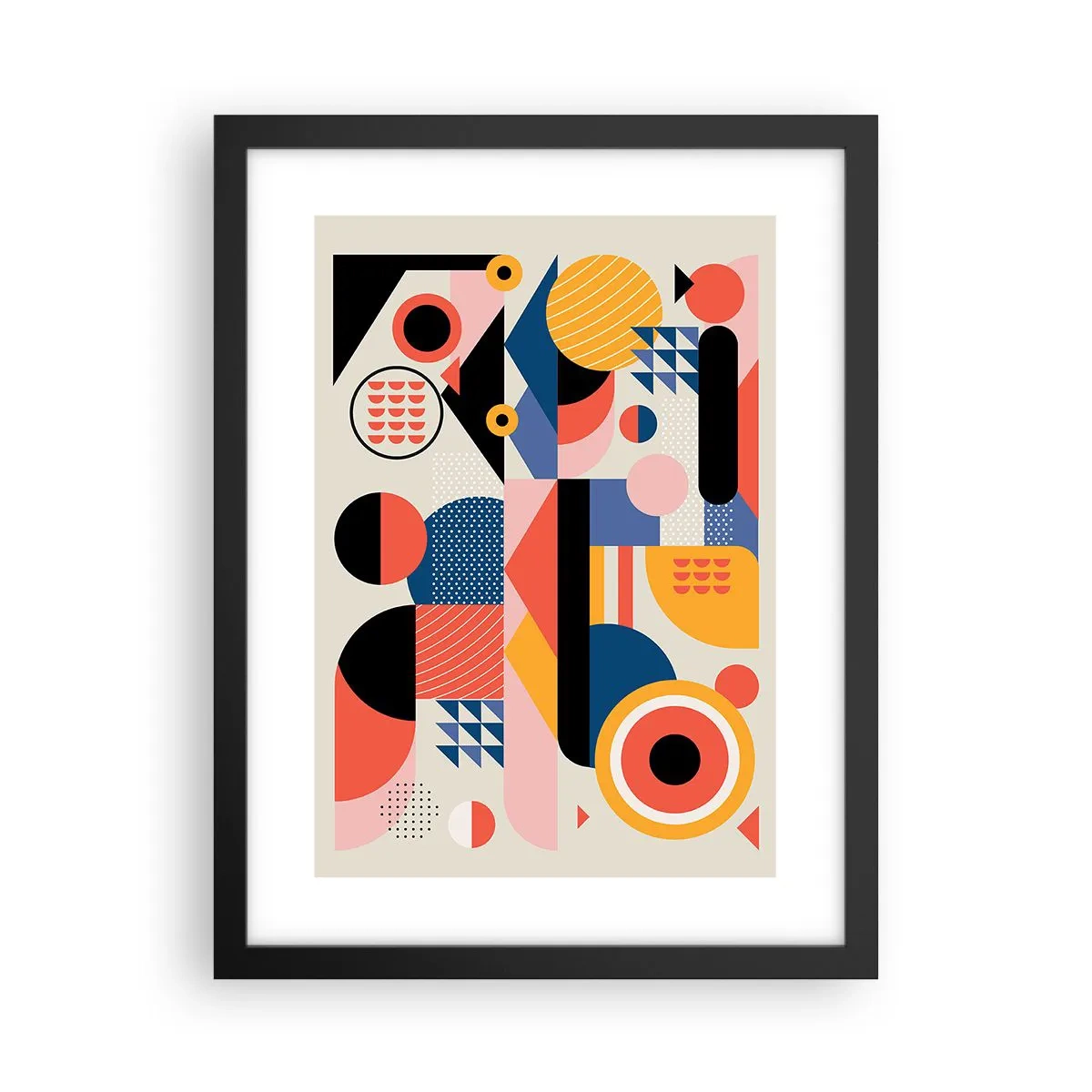 Affiche dans un cadre noir - Poster - Composition : jouer - 30x40 cm