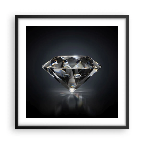 Affiche dans un cadre noir - Poster - La meilleure amie - 50x50 cm