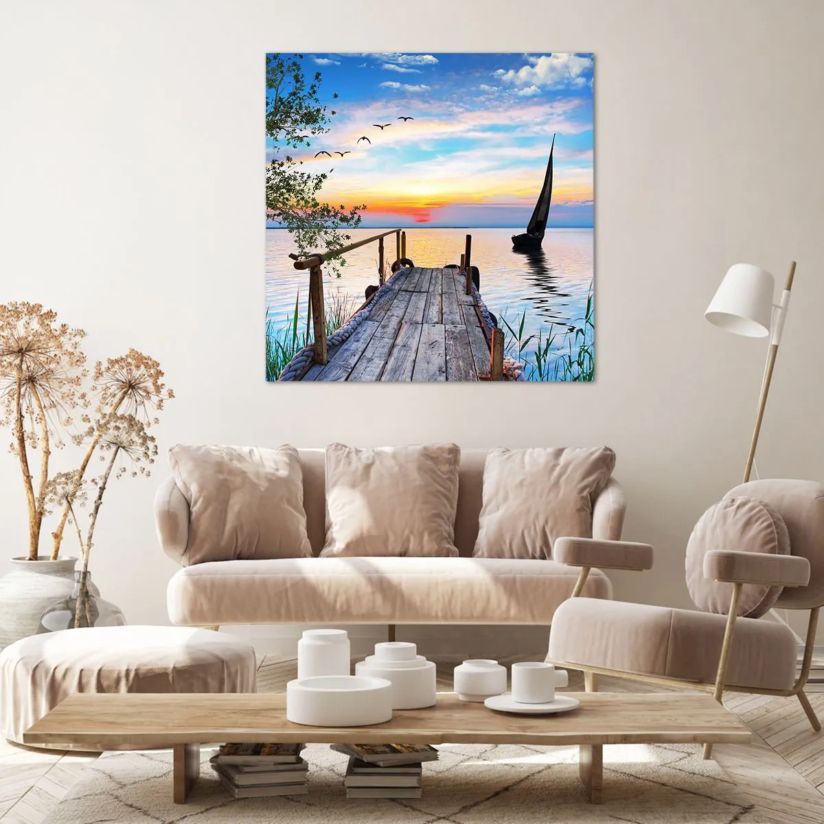 Impression sur toile - Image sur toile - Bonsoir! - 70x70 cm