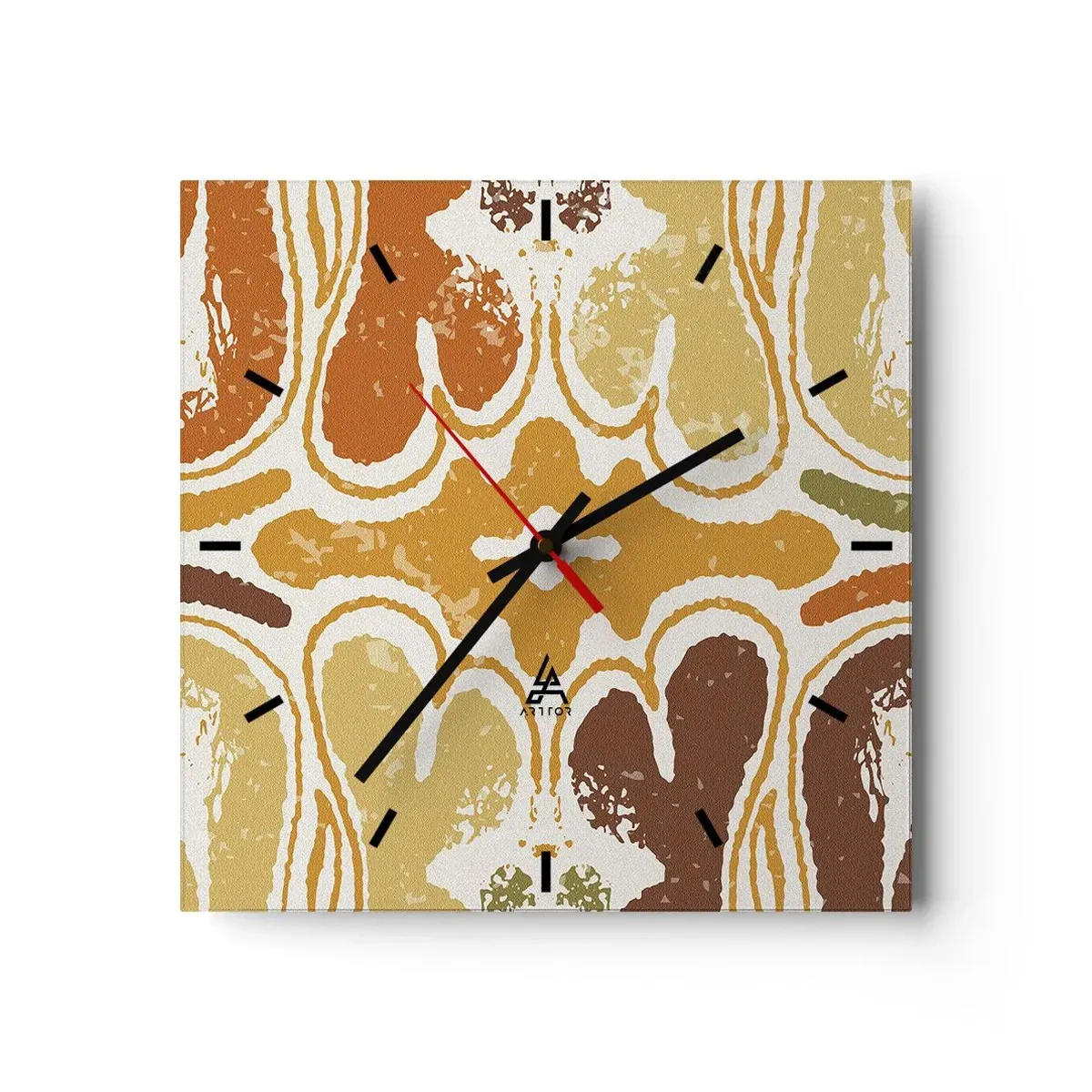 Horloge murale - Pendule murale - Abstraction sentimentale - 40x40 cm