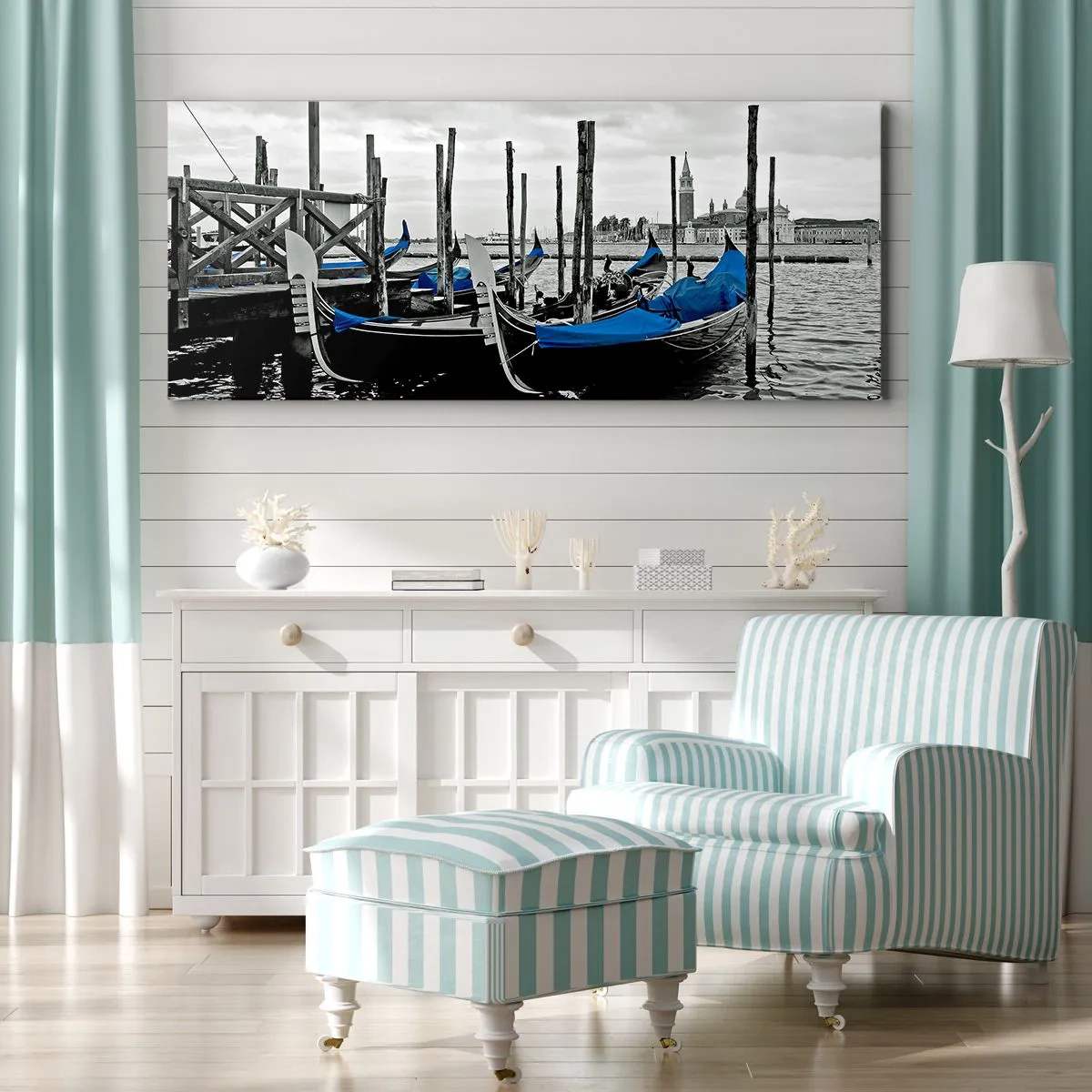 Impression sur toile - Image sur toile - Venise pensive - 90x30 cm