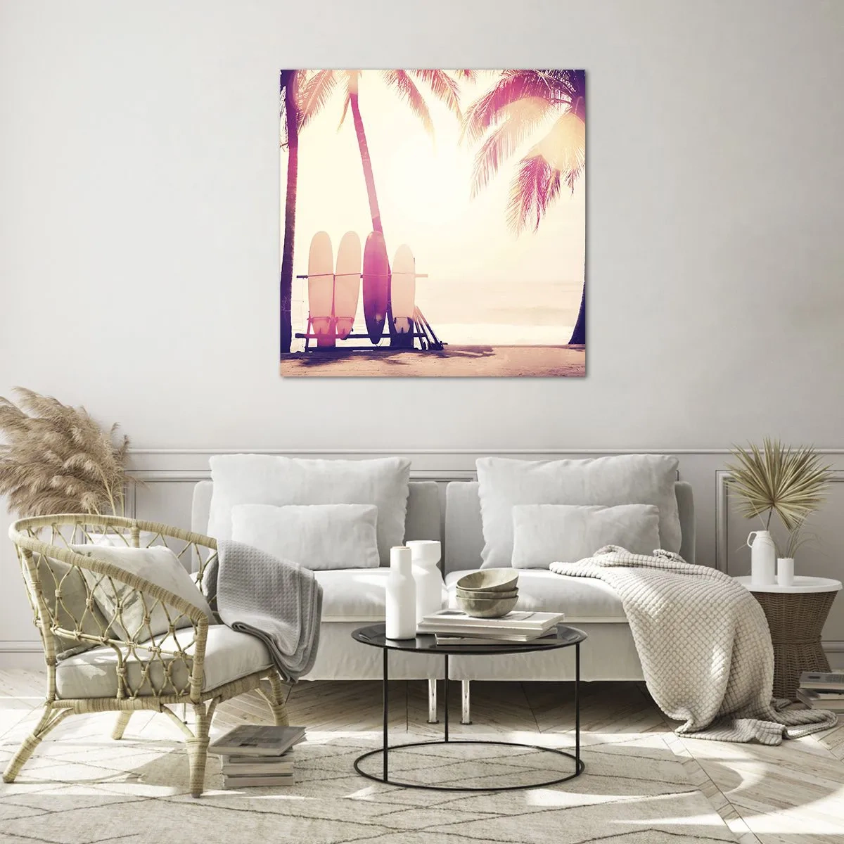 Impression sur verre - Image sur verre - Ca va être une journée magnifique - 30x30 cm