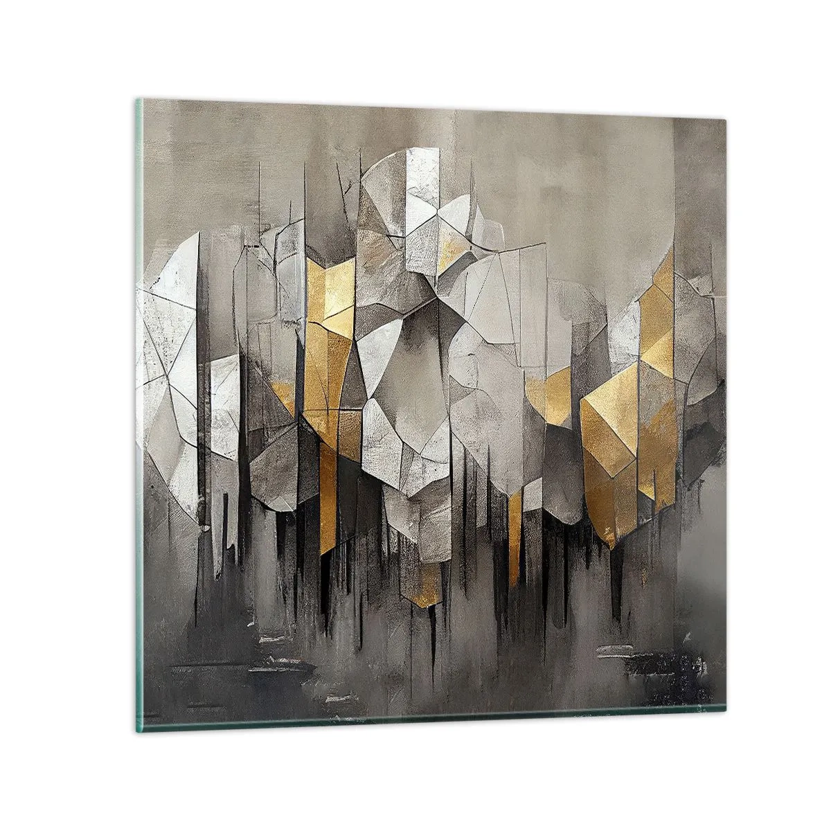 Impression sur verre - Image sur verre - Composition de glace et de lumière - 50x50 cm