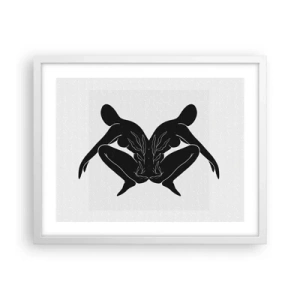 Affiche dans un cadre blanc - Poster - Une âme commune - 50x40 cm