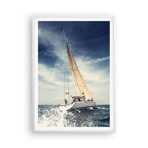 Affiche dans un cadre blanc - Poster - Ils ne nous rattraperont pas ! - 70x100 cm