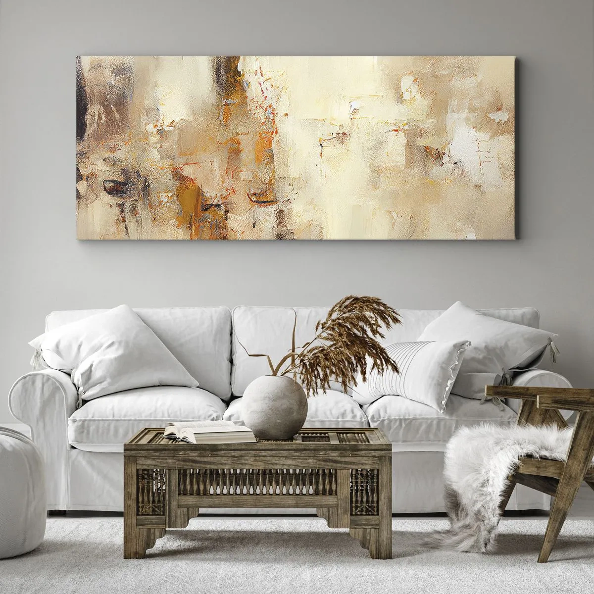 Impression sur toile - Image sur toile - Âme de l'ambre - 100x40 cm