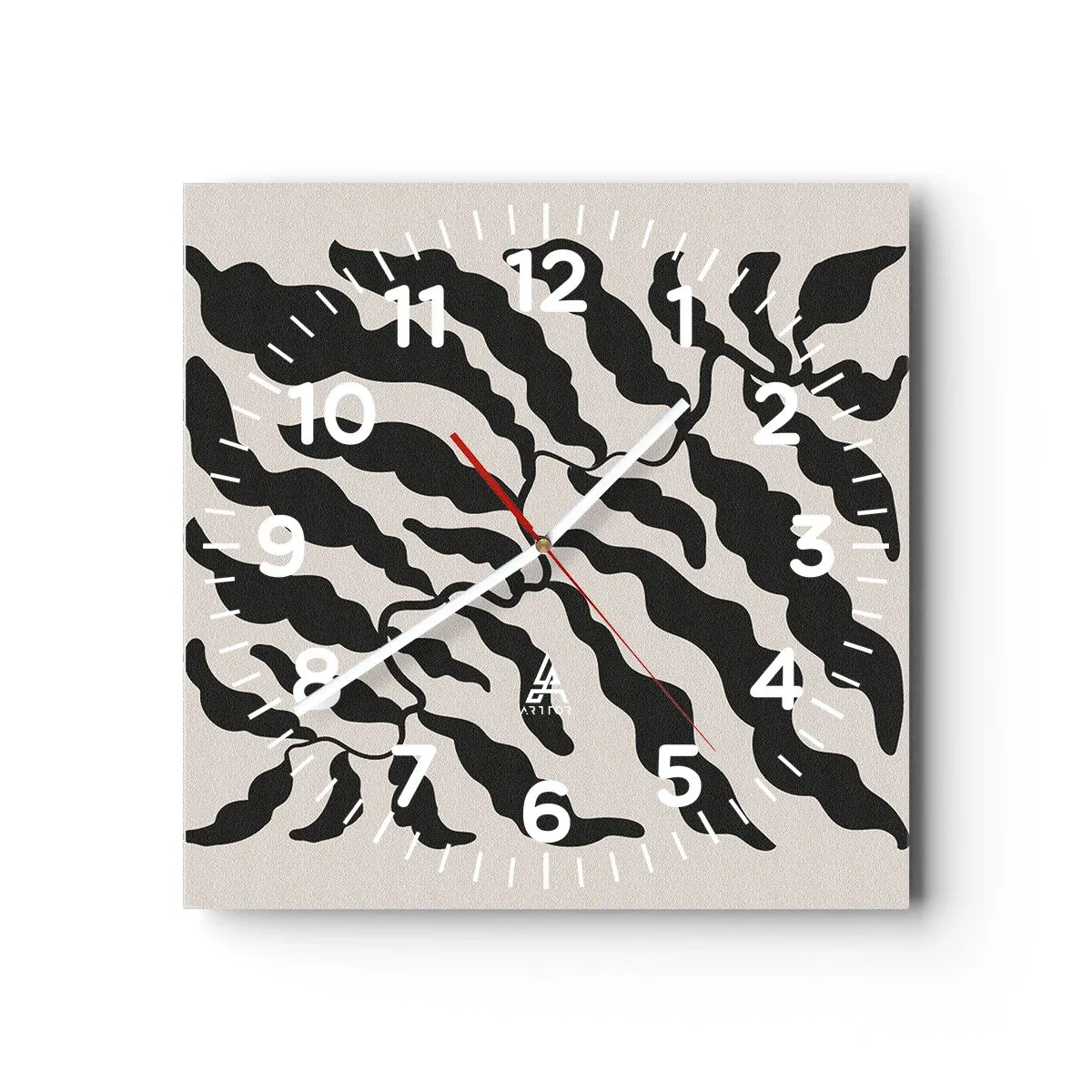 Horloge murale - Pendule murale - La nature du carré - 30x30 cm