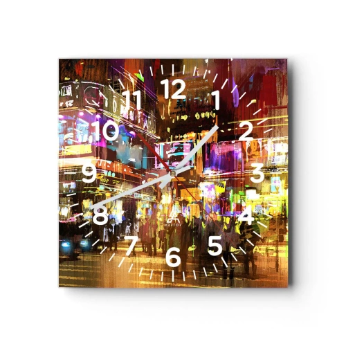 Horloge murale - Pendule murale - Dans une mer de lumière - 30x30 cm