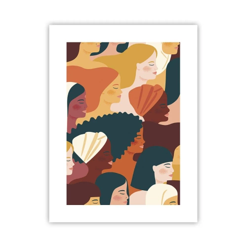 Affiche - Poster - Uniquement la féminité - 30x40 cm