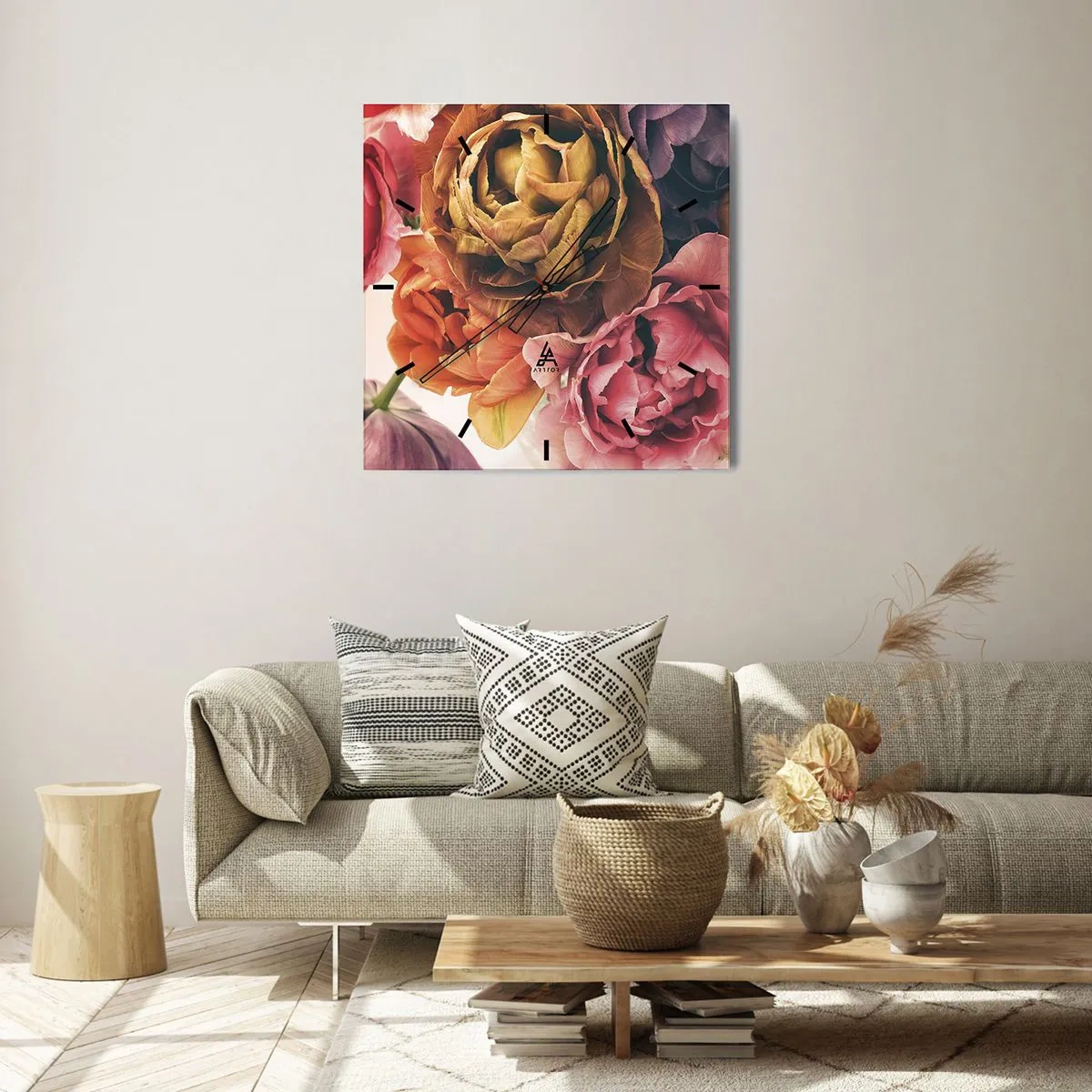 Horloge murale - Pendule murale - La fête de la vie - 40x40 cm