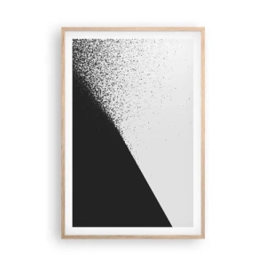 Affiche dans un chêne clair - Poster - De plus en plus vite, de plus en plus - 61x91 cm