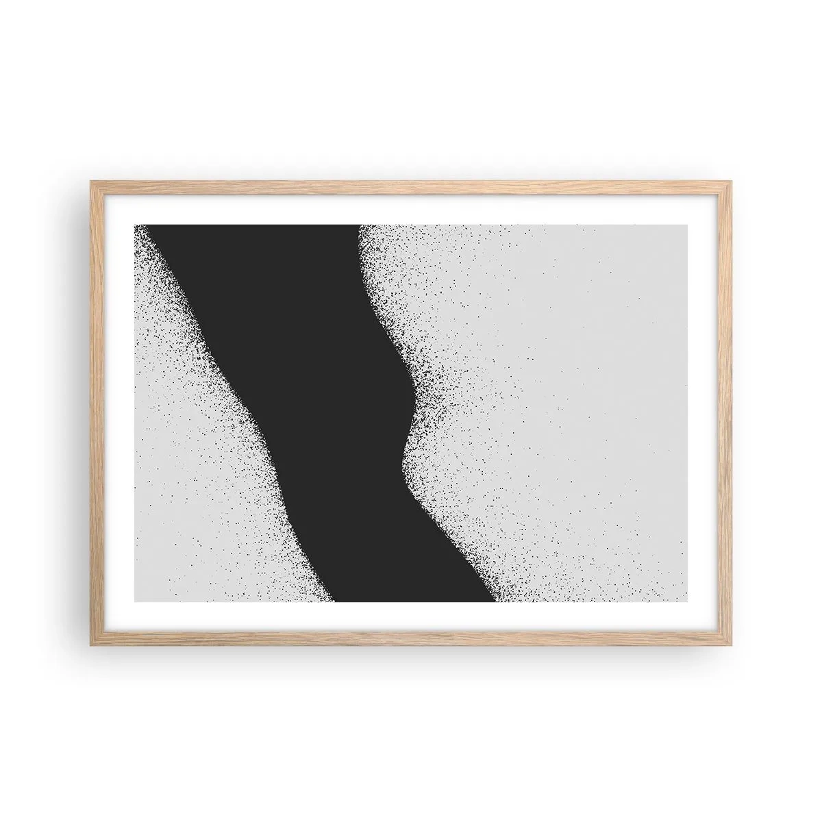 Affiche dans un chêne clair - Poster - Équilibre fluide - 70x50 cm