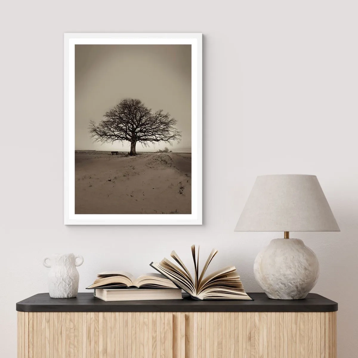 Affiche dans un cadre blanc - Poster - D'ici à l'éternité - 40x50 cm