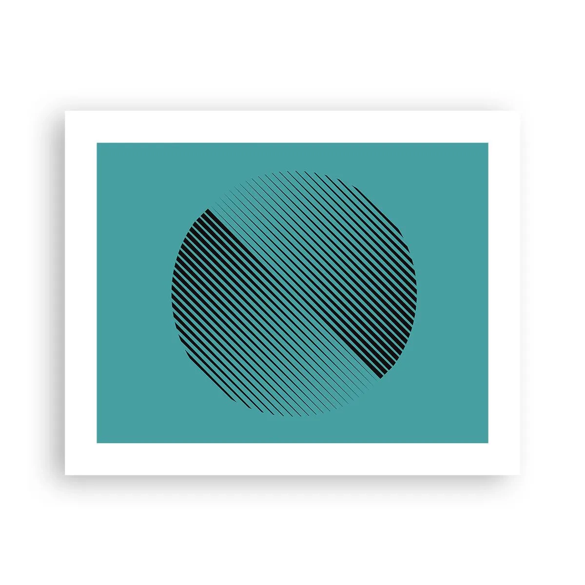 Affiche - Poster - Cercle – une variation géométrique - 50x40 cm