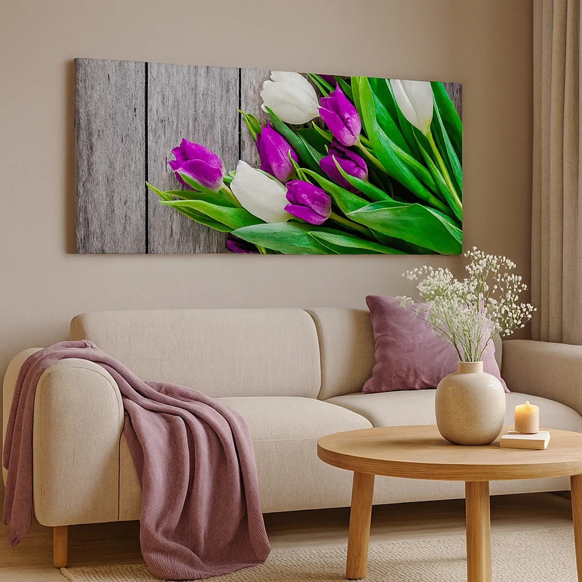 Impression sur toile - Image sur toile - Le jour des vacances de printemps - 30x30 cm