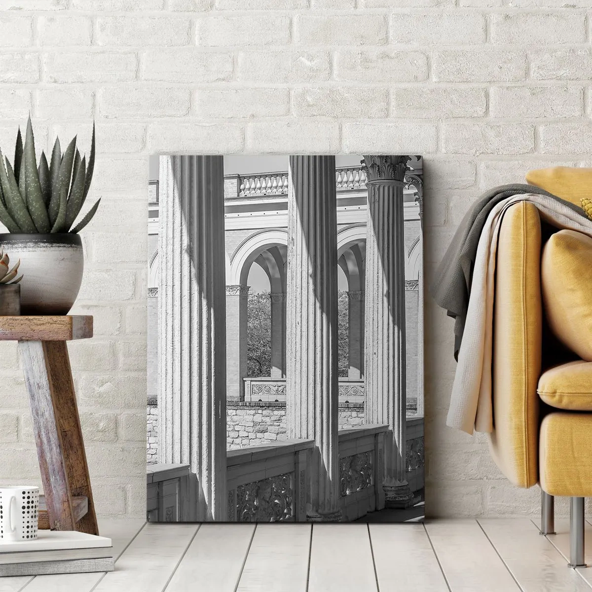 Impression sur toile - Image sur toile - Arcade ensoleillée - 65x120 cm