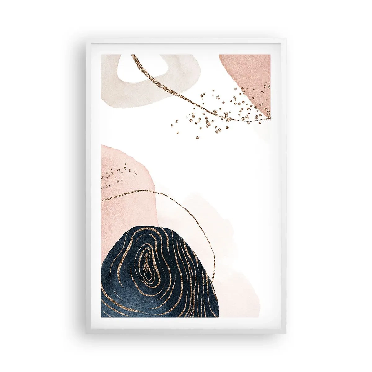 Affiche dans un cadre blanc - Poster - Tout coule - 61x91 cm