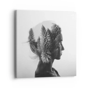 Impression sur toile - Image sur toile - Dame de la pinède - 30x30 cm