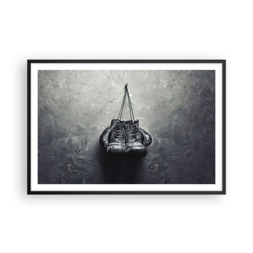 Affiche dans un cadre noir - Poster - Un temps pour se battre et un temps pour la paix - 91x61 cm