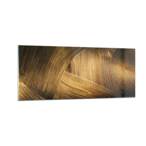Impression sur verre - Image sur verre - Dans un labyrinthe en or - 100x40 cm