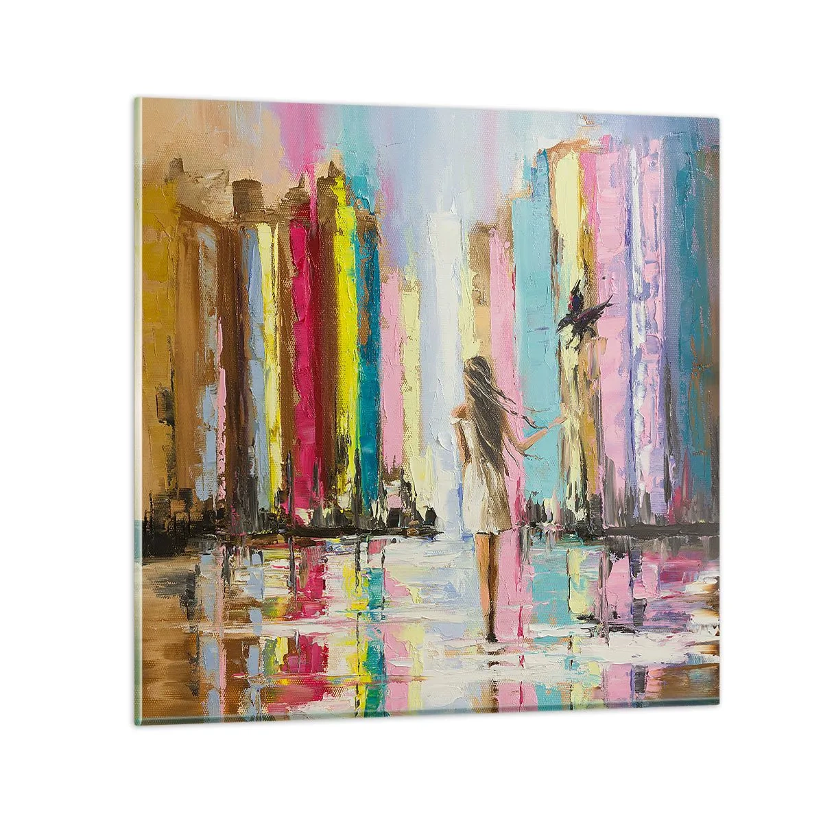 Impression sur verre - Image sur verre - Viens avec moi - 40x40 cm