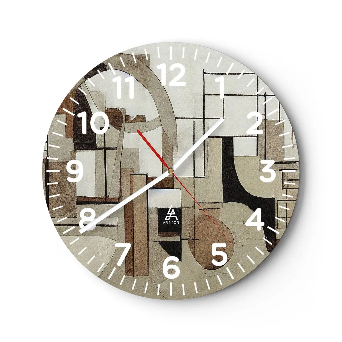 Horloge murale - Pendule murale - Paysage urbain 2.0 - 30x30 cm