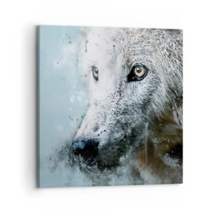 Impression sur toile - Image sur toile - Rencontrez l'âme du loup - 70x70 cm