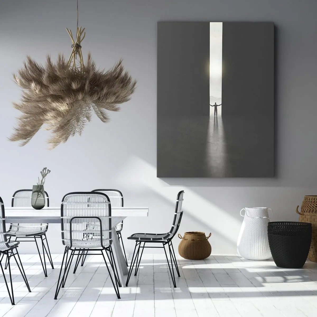 Impression sur toile - Image sur toile - Étape vers un avenir radieux - 65x120 cm