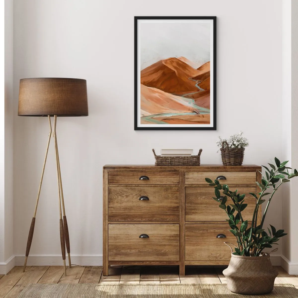 Affiche dans un cadre noir - Poster - A la source - 61x91 cm