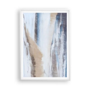 Affiche dans un cadre blanc - Poster - Composition hivernale - 70x100 cm