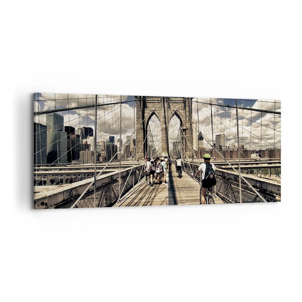 Impression sur toile - Image sur toile - Directement en plein coeur de la ville - 100x40 cm