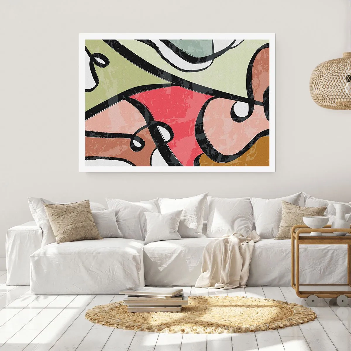 Affiche - Poster - Pirouettes parmi les couleurs - 91x61 cm