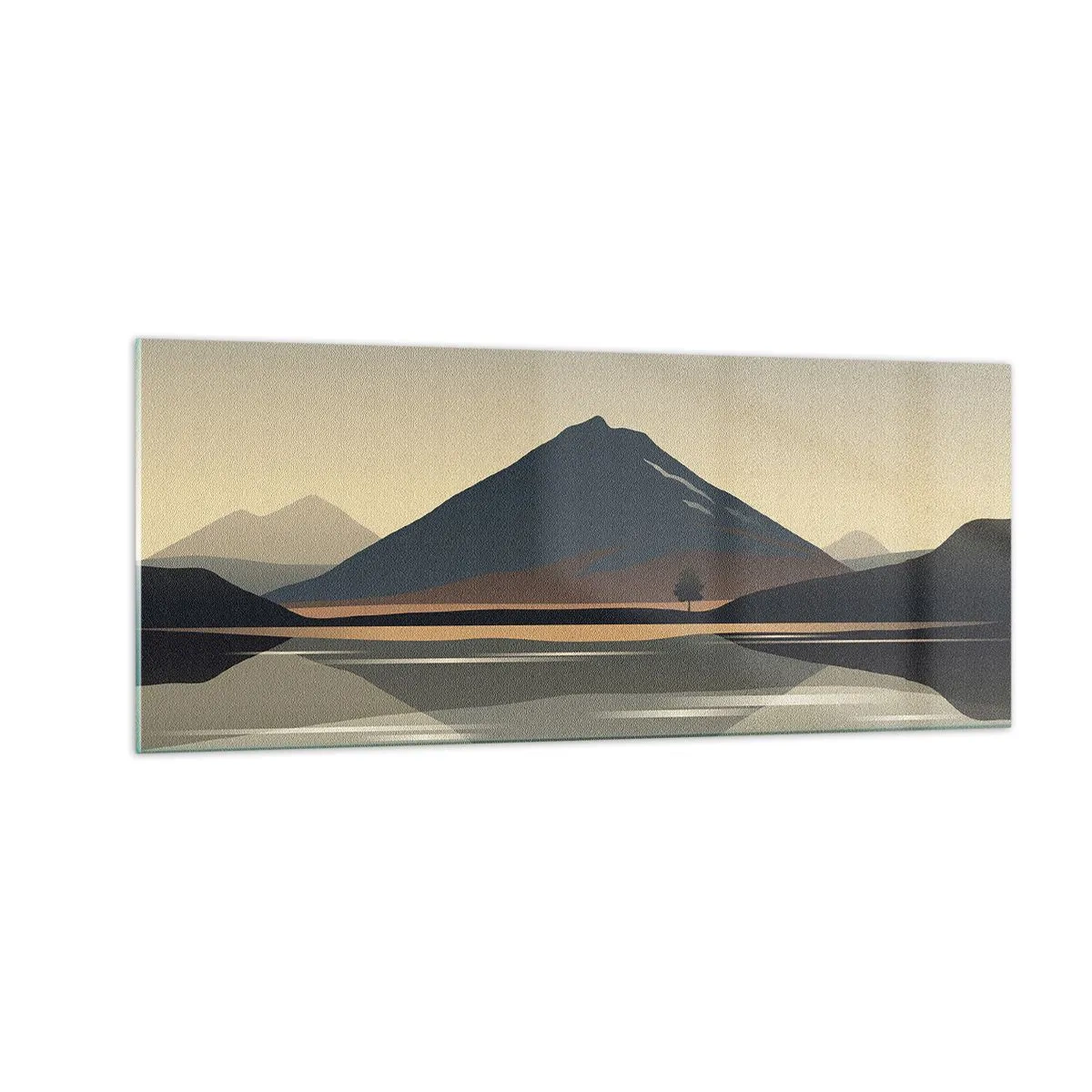 Impression sur verre - Image sur verre - Reflet de miroir - 100x40 cm