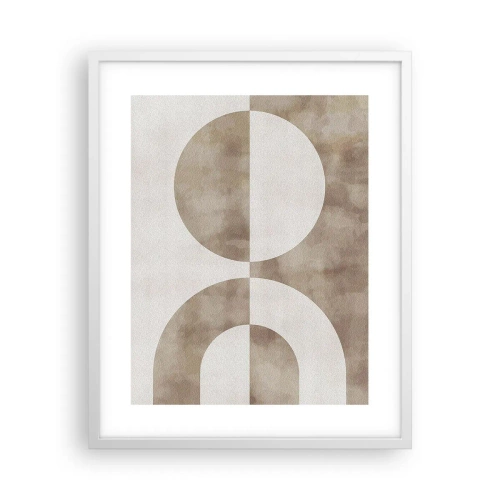 Affiche dans un cadre blanc - Poster - Similitudes et différences - 40x50 cm