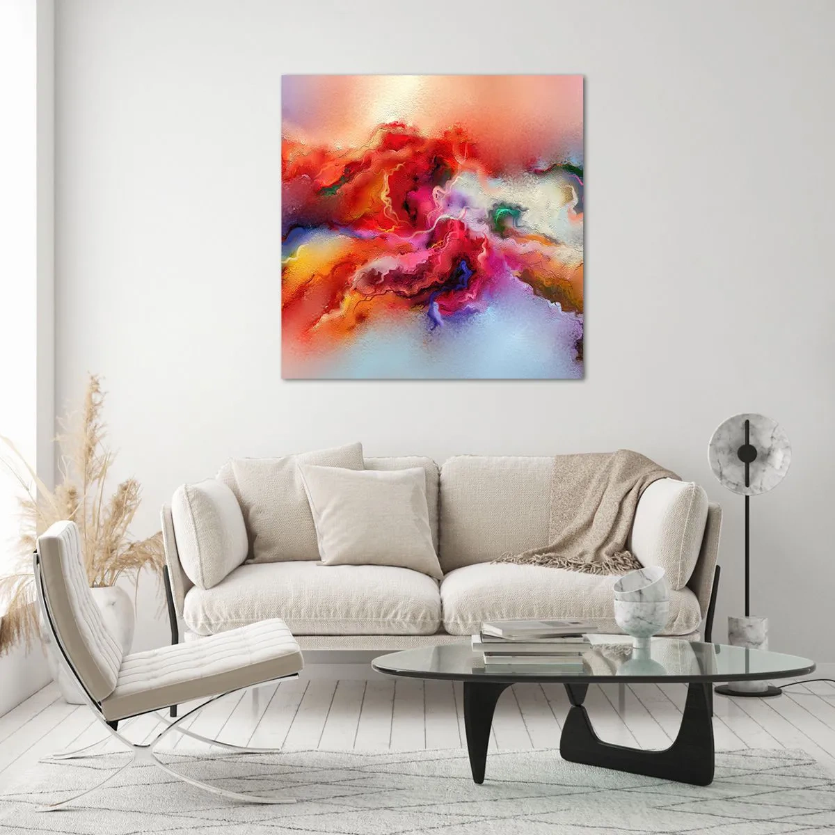 Impression sur verre - Image sur verre - Comment attraper des rêves - fumée - 40x40 cm