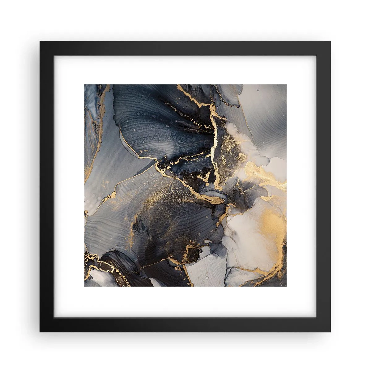 Affiche dans un cadre noir - Poster - La vie de la pierre - 30x30 cm