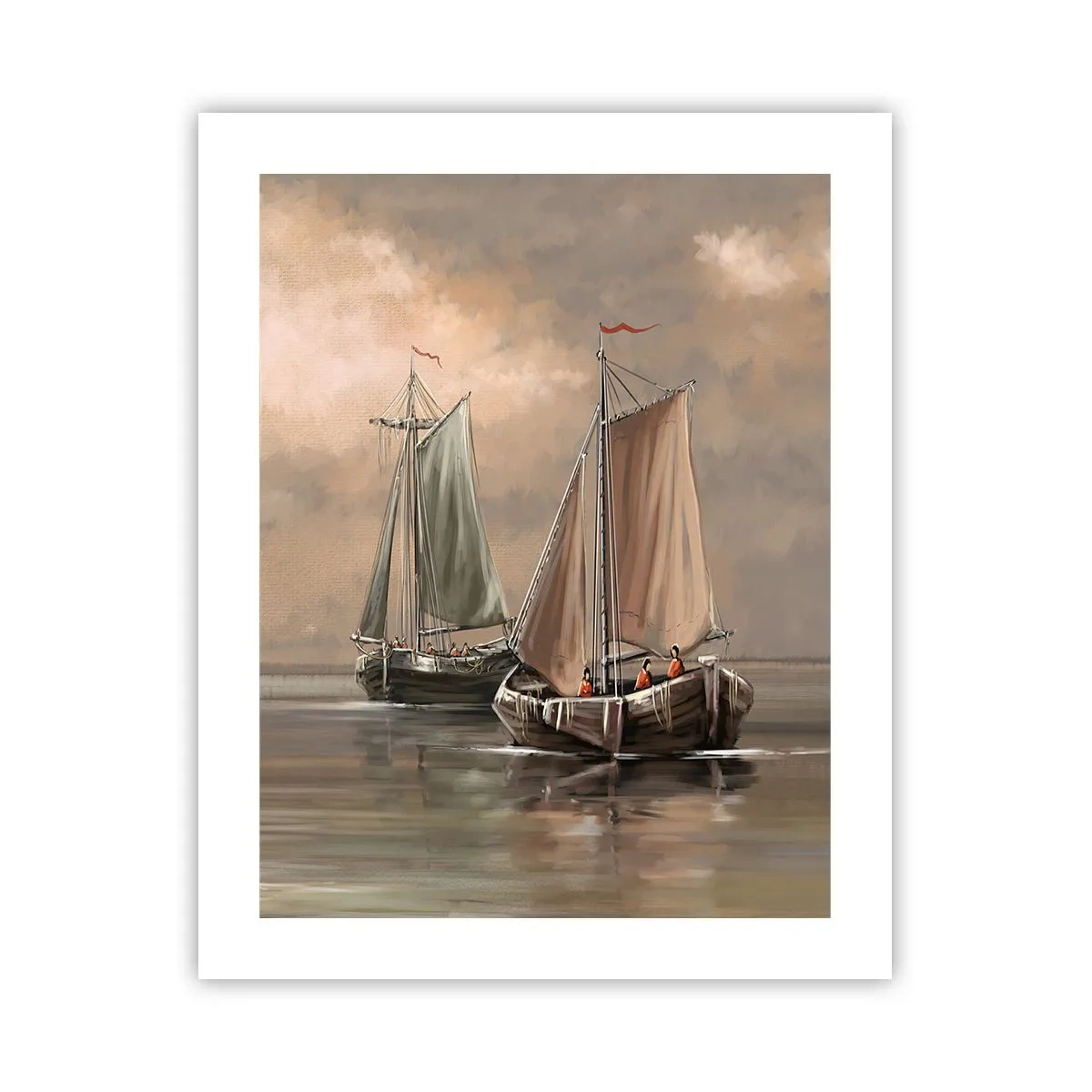 Affiche - Poster - Le retour des marins - 40x50 cm