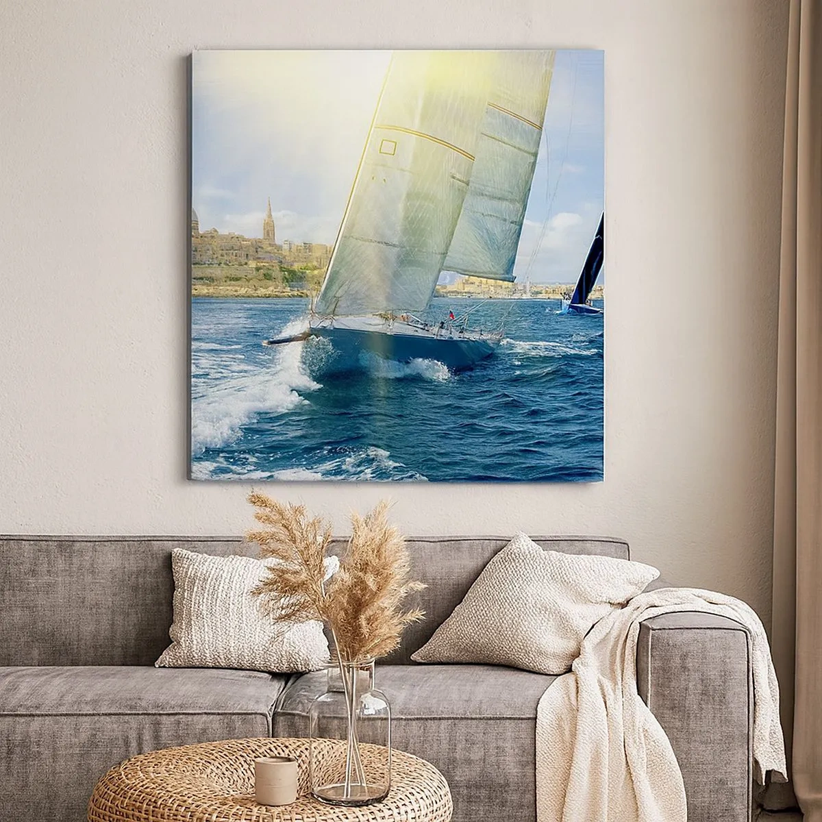 Impression sur toile - Image sur toile - Il est temps de quitter la ville - 30x30 cm