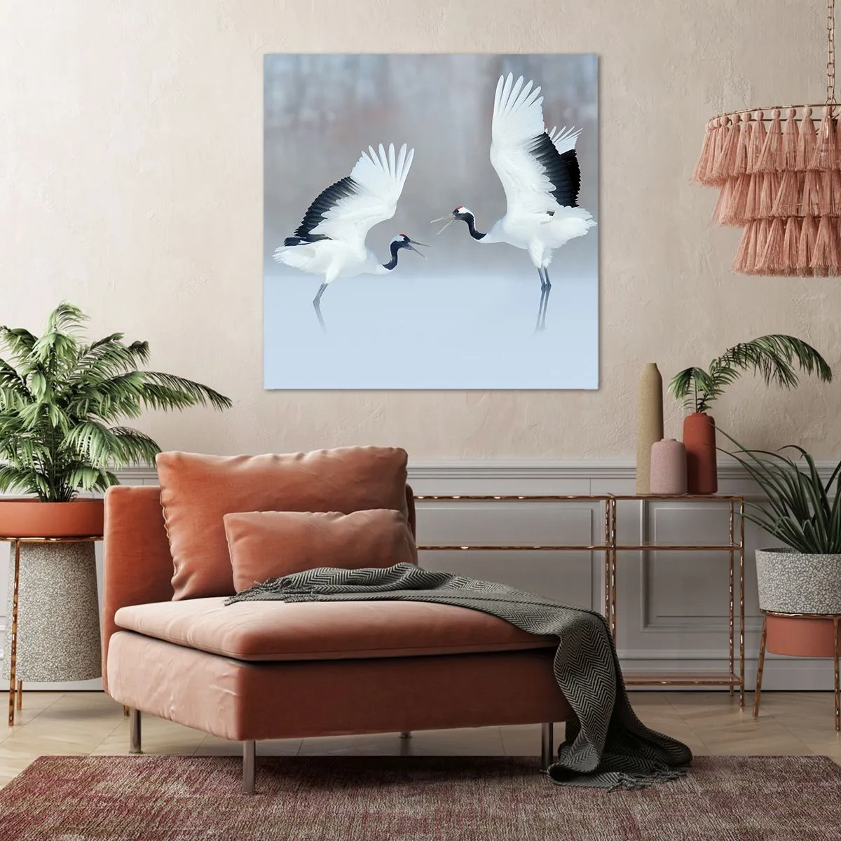 Impression sur toile - Image sur toile - Danse dans le brouillard - 50x50 cm