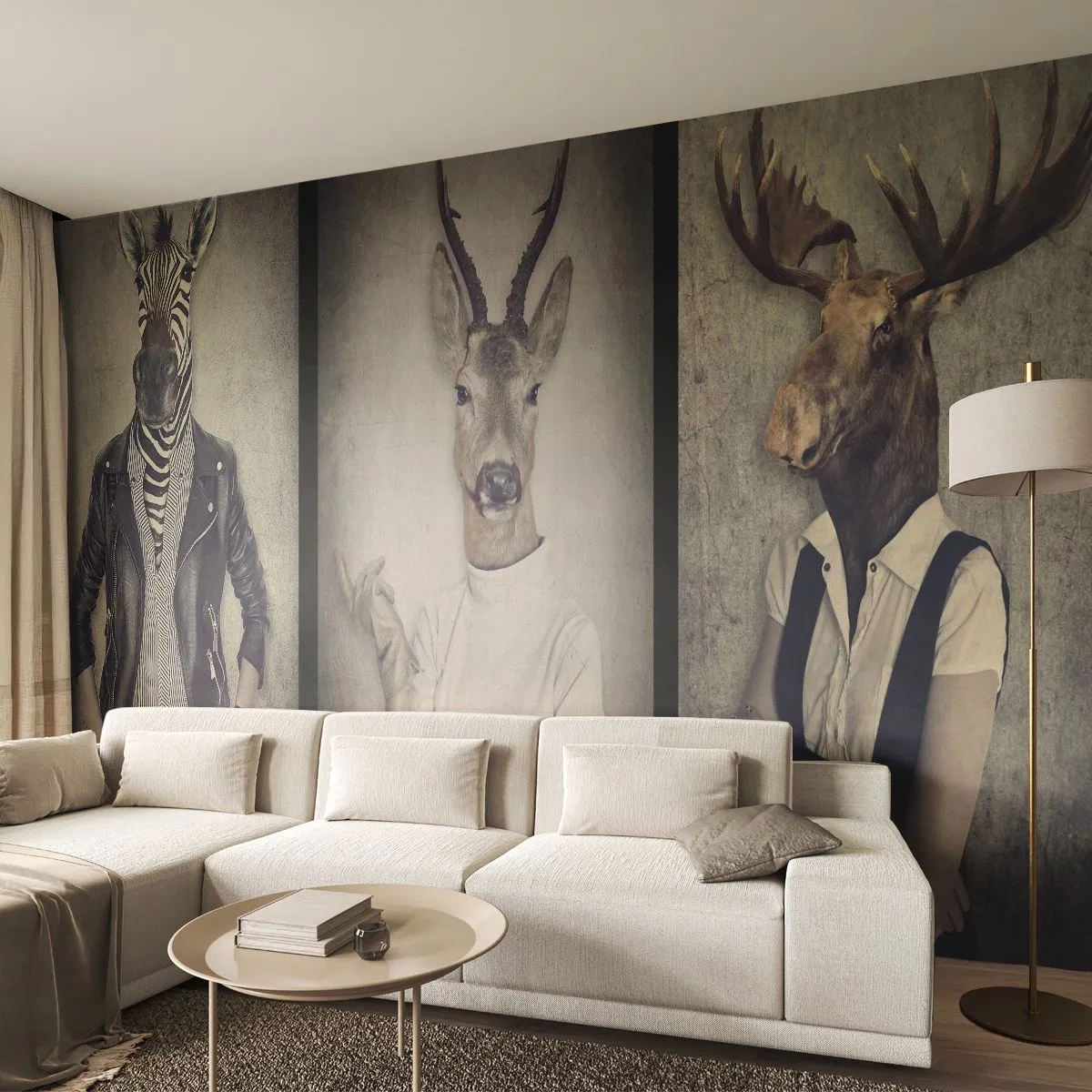 Papier Peint Photo Premium Sand - Laissons parler les gestes - Abstraction, Fantaisie, Côtes - 400x280 cm