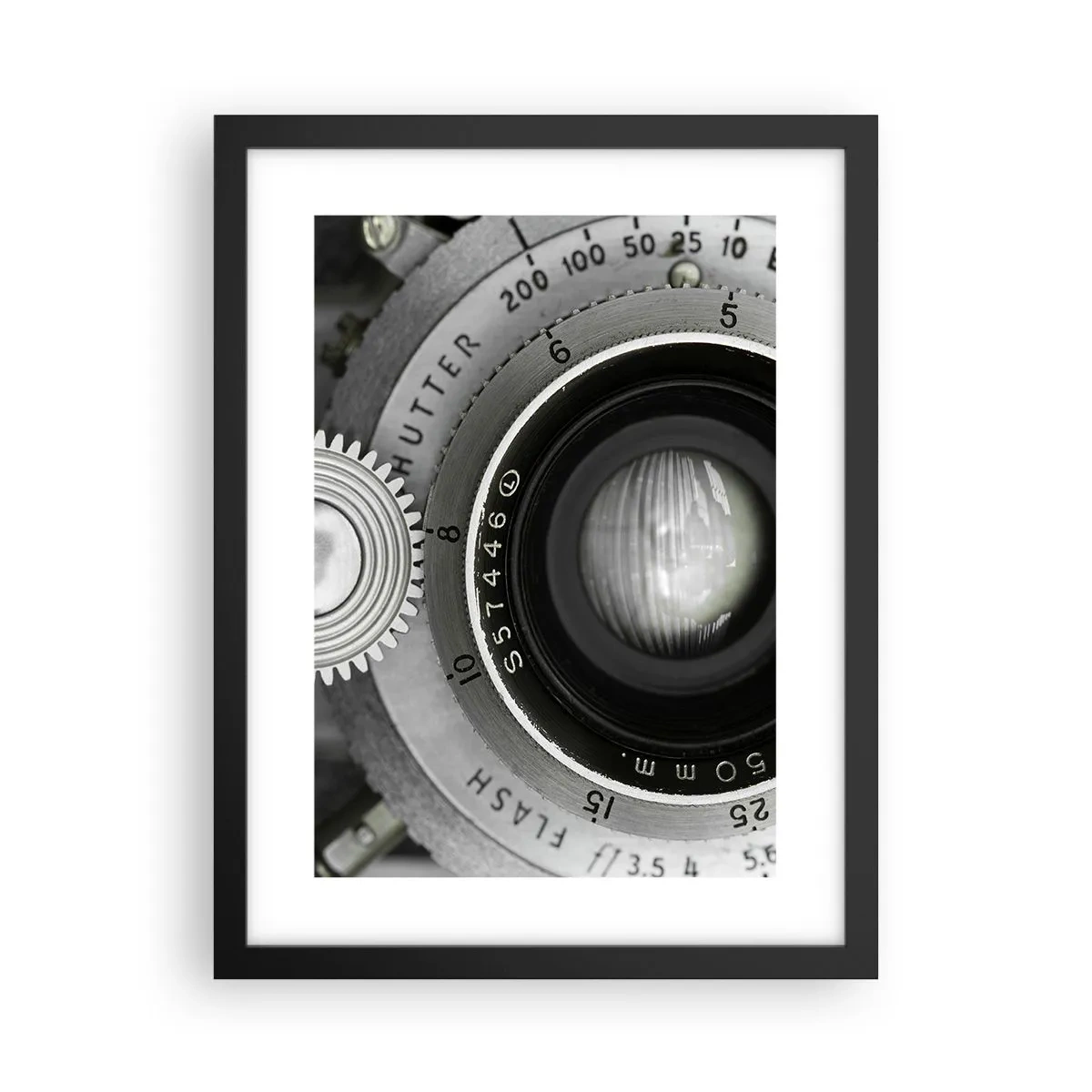 Affiche dans un cadre noir - Poster - Histoire d'Hollywood - 30x40 cm