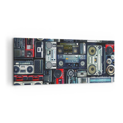 Impression sur toile - Image sur toile - Nostalgie des années 80 - 100x40 cm