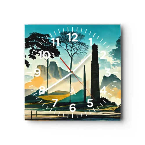 Horloge murale - Pendule murale - Toujours de plus en plus haut - 40x40 cm
