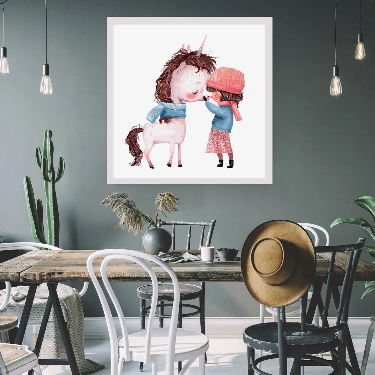 Affiche - Poster - Histoire d'hiver - 50x50 cm