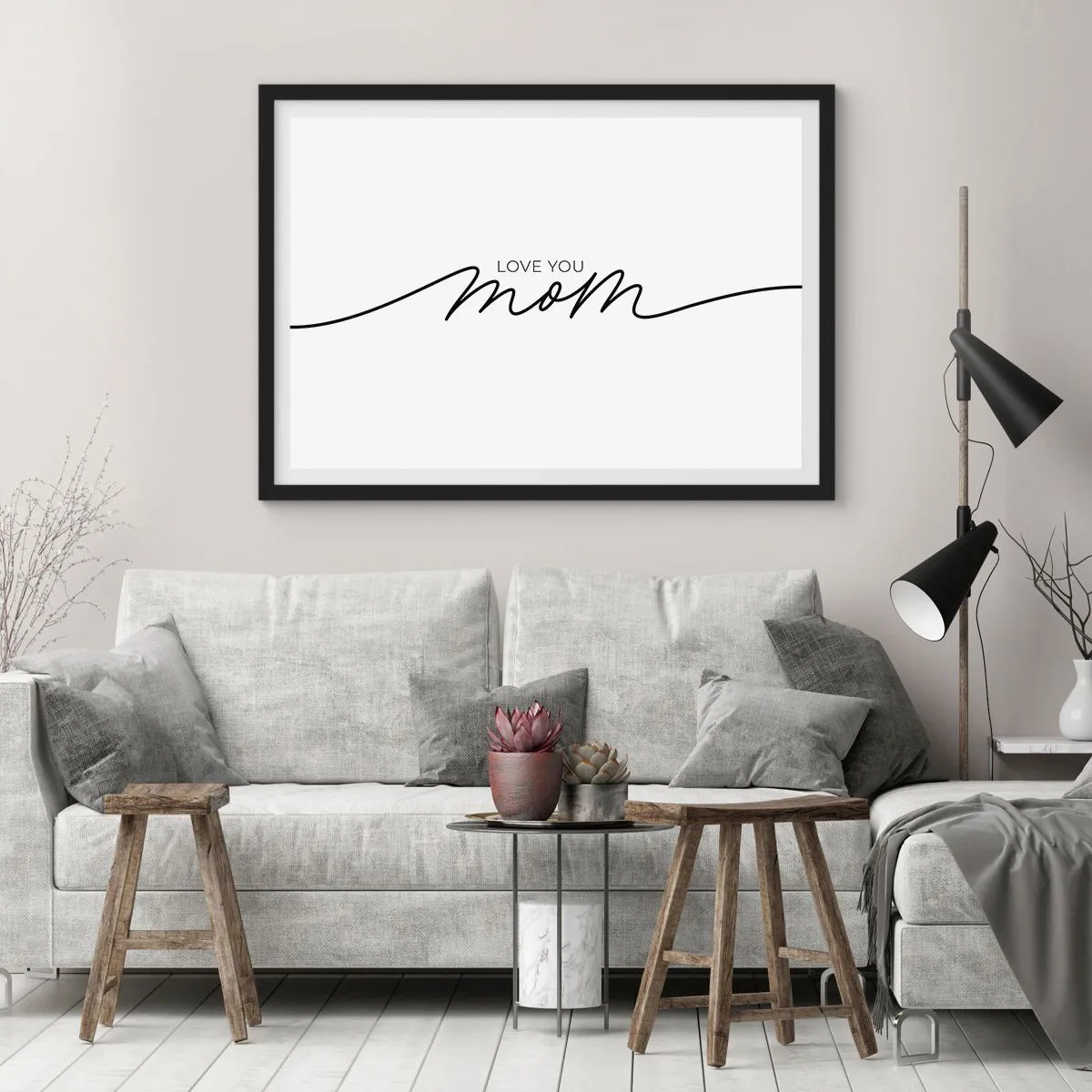 Affiche dans un cadre noir - Poster - Grand chamboulement - 50x40 cm