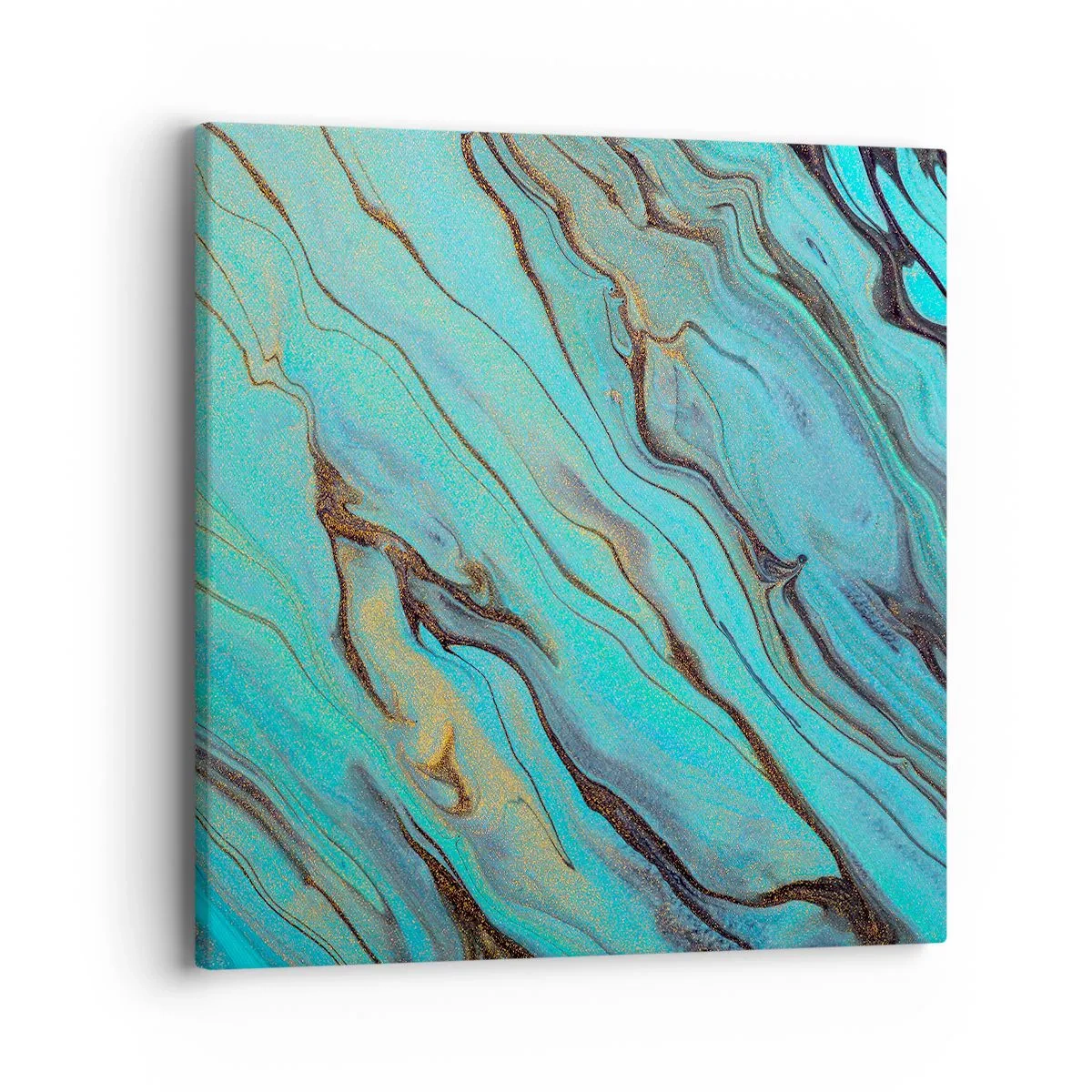 Impression sur toile - Image sur toile - Marée turquoise - 40x40 cm